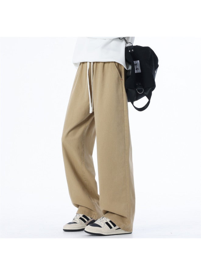Paul Frank Men's Casual Pants Autumn Winter Loose Versatile Comfortable Wide Leg Straight Leg Long Pants Men's Trousers - Image 5